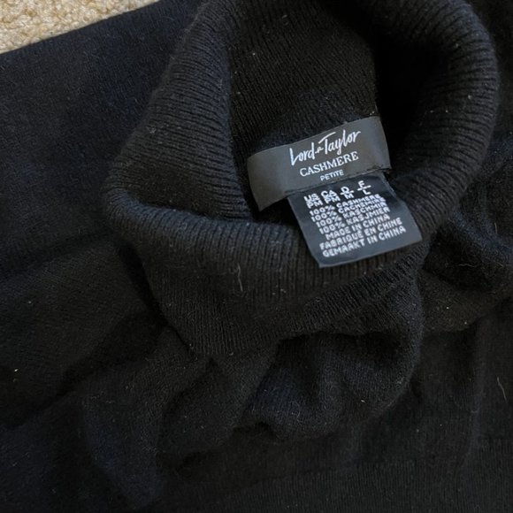 100% Black Cashmere - Petite Turtleneck - perfect, as new XS/S Attrib. to N.Peal - Picture 11 of 13